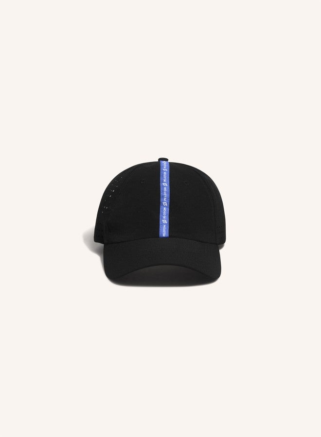 Peloton Run Hat, Black/Blue, One Size Fits All - Image 1